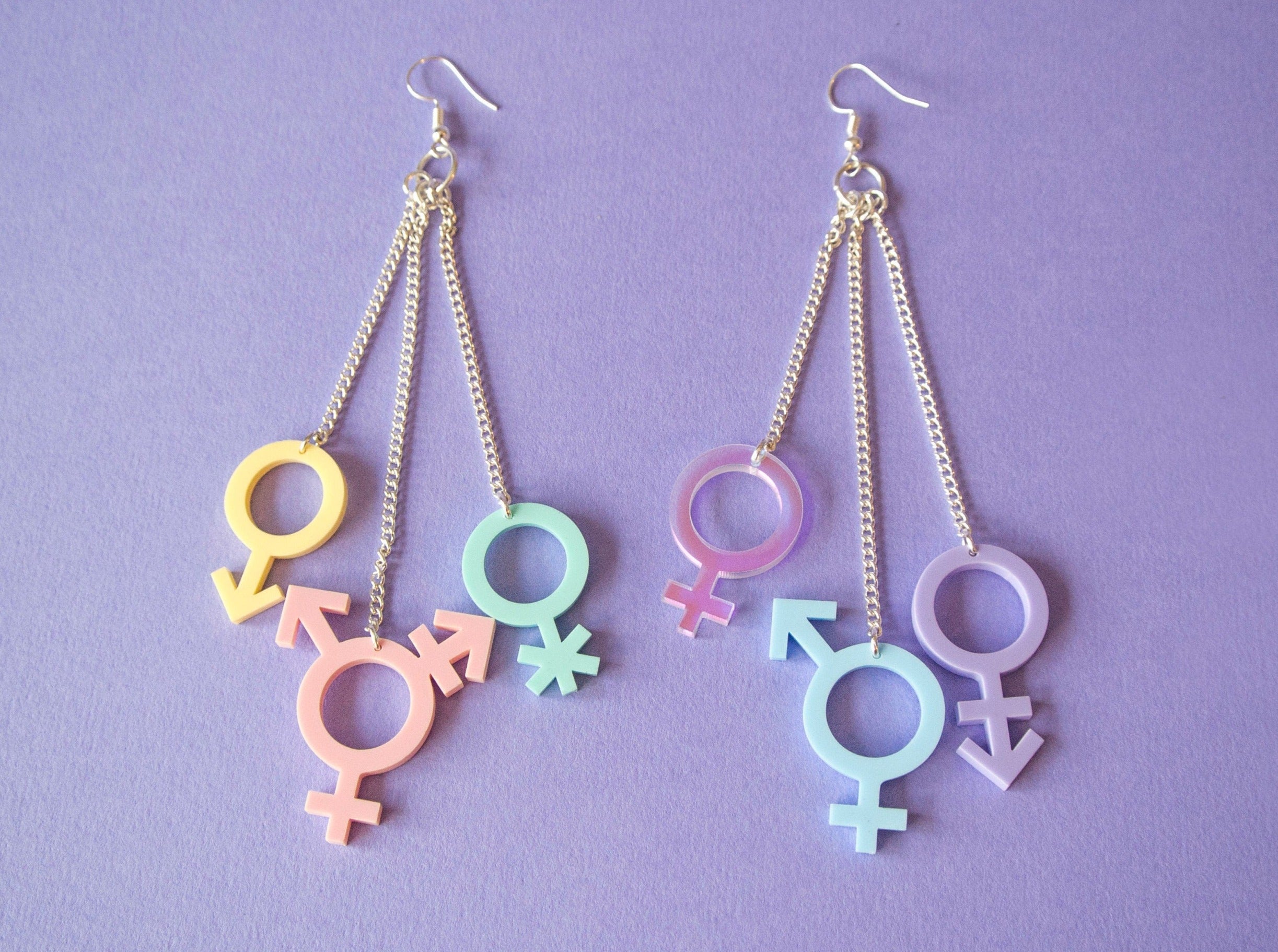 Female gender deals symbol earrings